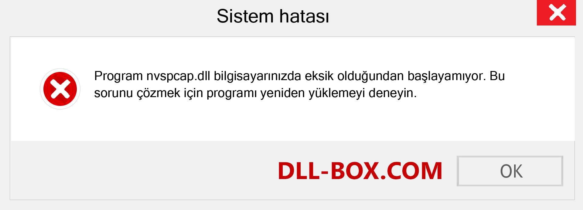 nvspcap.dll dosyası eksik mi? Windows 7, 8, 10 için İndirin - Windows'ta nvspcap dll Eksik Hatasını Düzeltin, fotoğraflar, resimler